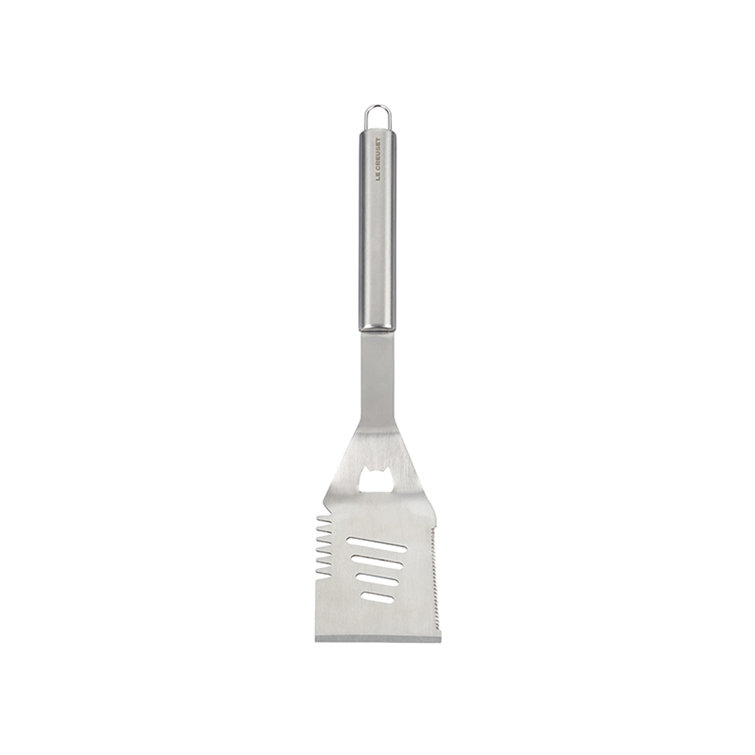 Stainless Steel BBQ Slotted Turner with Bottle Opener