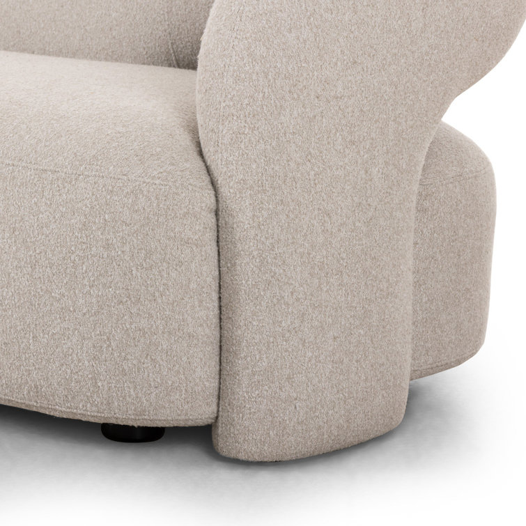 Crete Pebble Fabric Pillow-top Arm Sofa