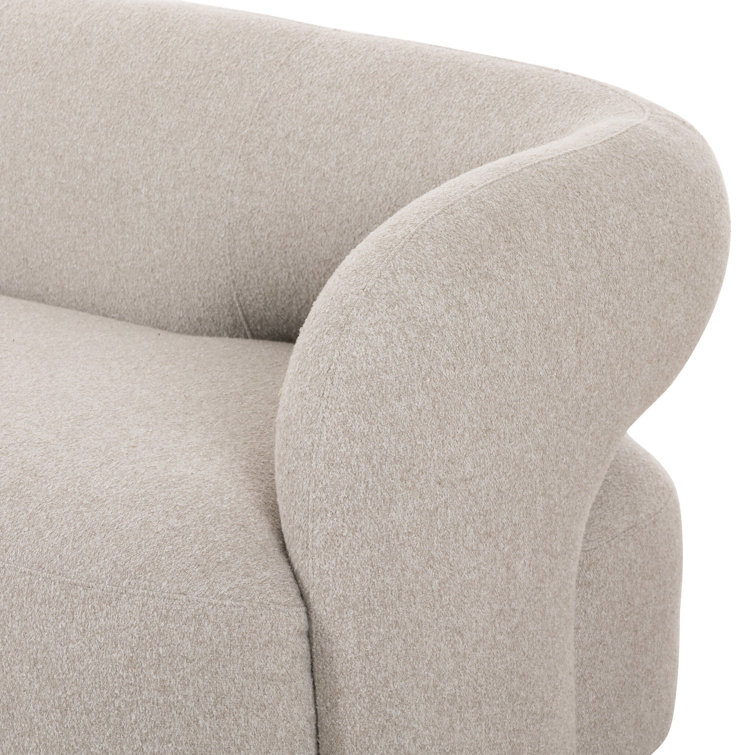Crete Pebble Fabric Pillow-top Arm Sofa