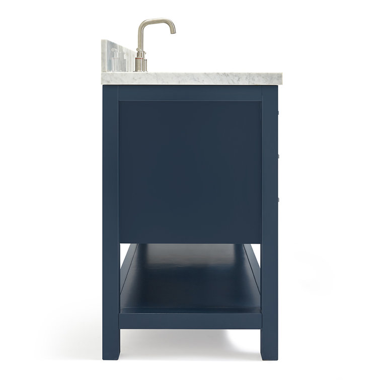 Magnolia Midnight Blue 49" Single Bathroom Vanity with Marble Top