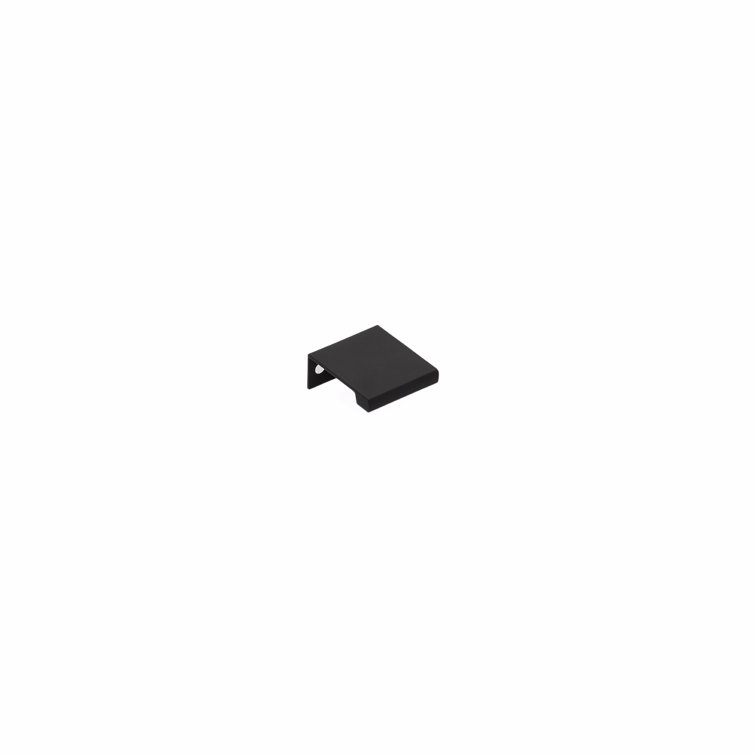 Flat Black 8" Center to Center Modern Cabinet Edge Pull