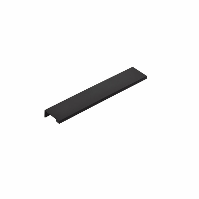 Flat Black 8" Center to Center Modern Cabinet Edge Pull