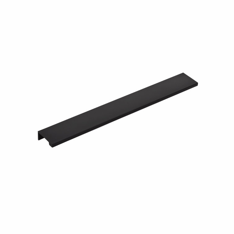 Flat Black 8" Center to Center Modern Cabinet Edge Pull