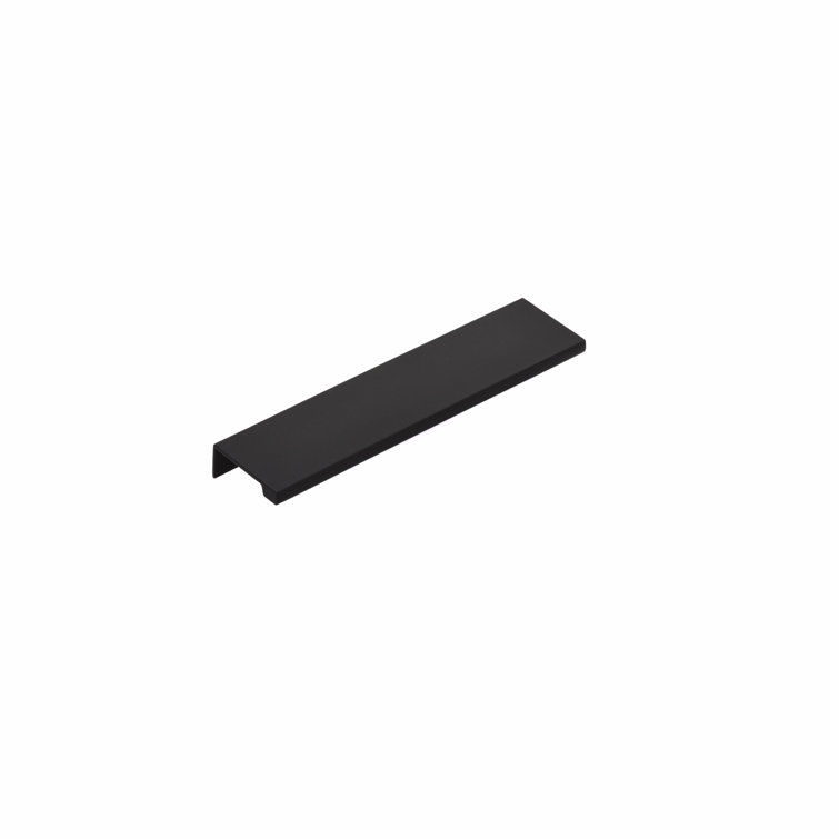 Flat Black 8" Center to Center Modern Cabinet Edge Pull