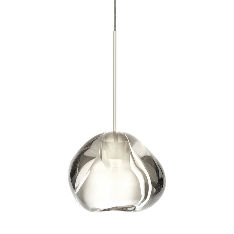 Mini Blob II 4" Bronze Polished Nickel LED Pendant Light