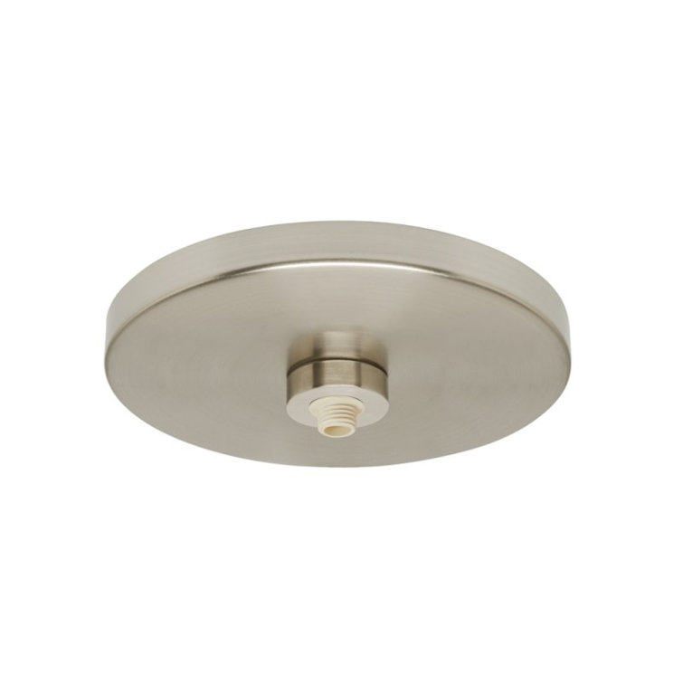 Mini Dew Drop Clear Glass Nickel Single Pendant Light