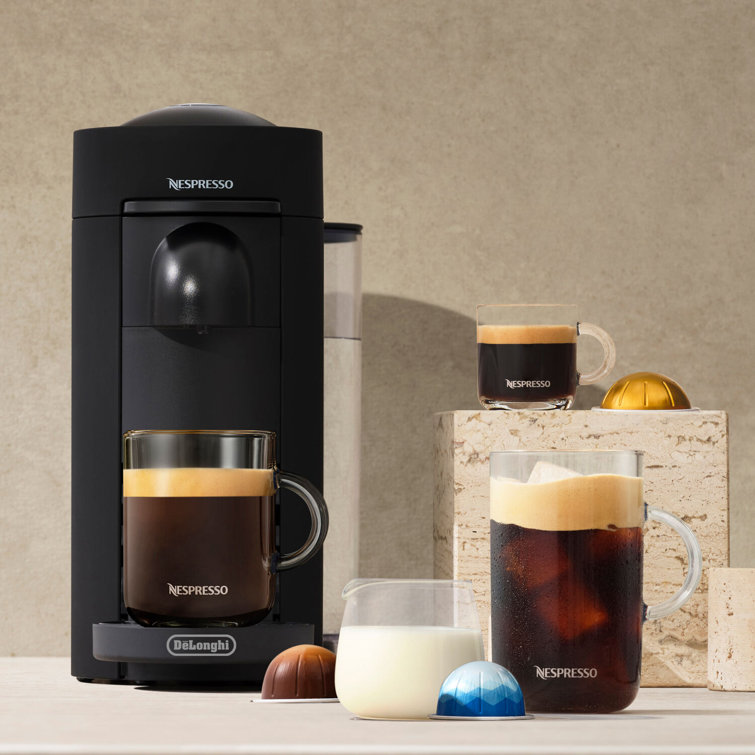 Nespresso VertuoPlus Deluxe Black Matte Coffee and Espresso Machine
