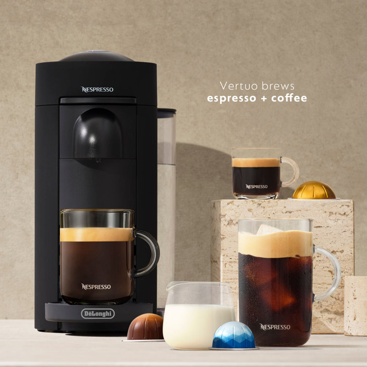 Nespresso VertuoPlus Deluxe Black Matte Coffee and Espresso Machine