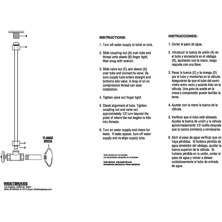 Matte Black Brass Bullnose Faucet Supply Line, 20 inches