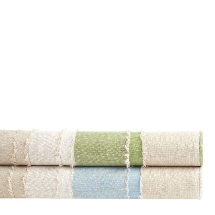 Beach Style Linen Lapis Curtain Panel 50" x 96"