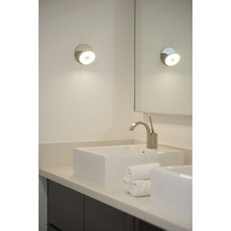 Gravy Matte White 5'' LED Dimmable Direct/Plug-In Sconce