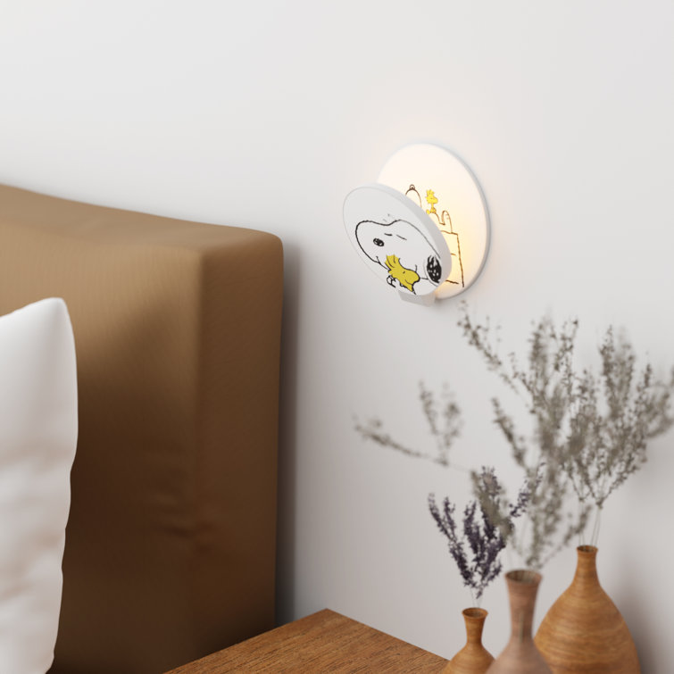 Gravy Matte White 5'' LED Dimmable Direct/Plug-In Sconce