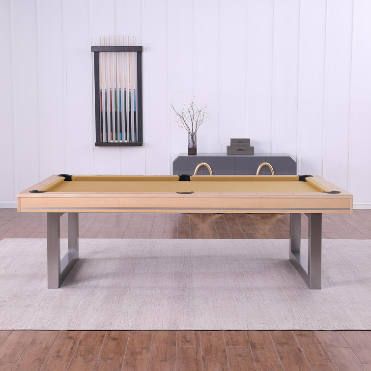 Harmony 8ft Gold Felt Natural Maple Slate Pool Table