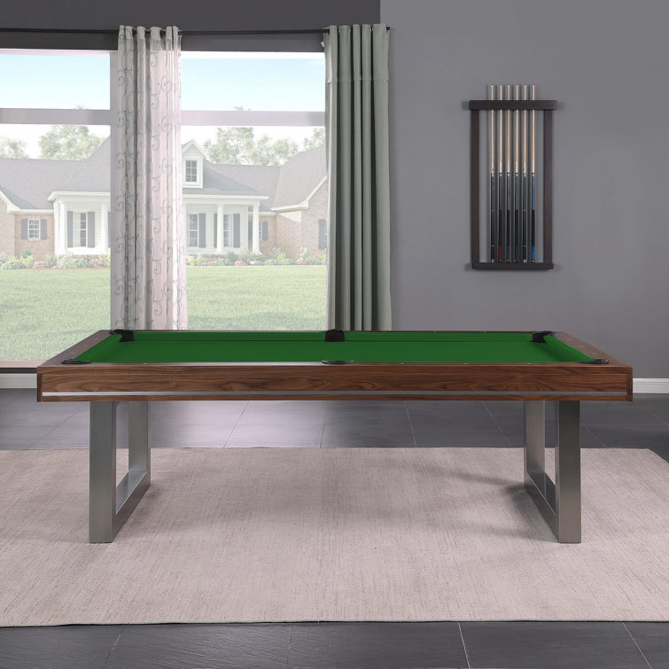 Harmony 7 ft Natural Walnut and Gunmetal Pool Table