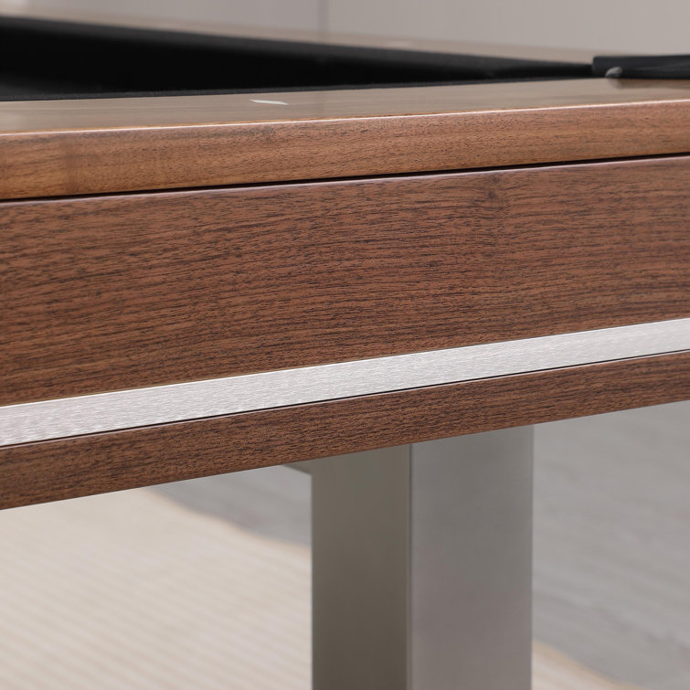 Harmony 7 ft Natural Walnut and Gunmetal Pool Table