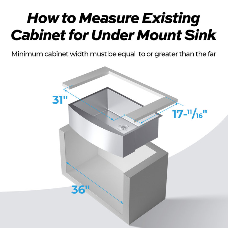 33'' Stainless Steel Farmhouse Drop-In Single Bowl Kitchen Sink