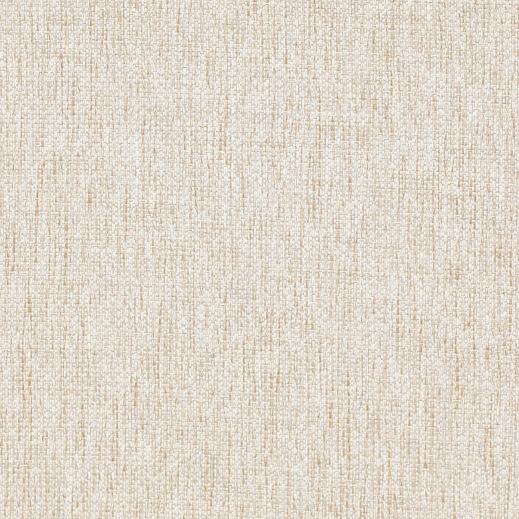 Beige Woven Arm Dining Chair with Cushions