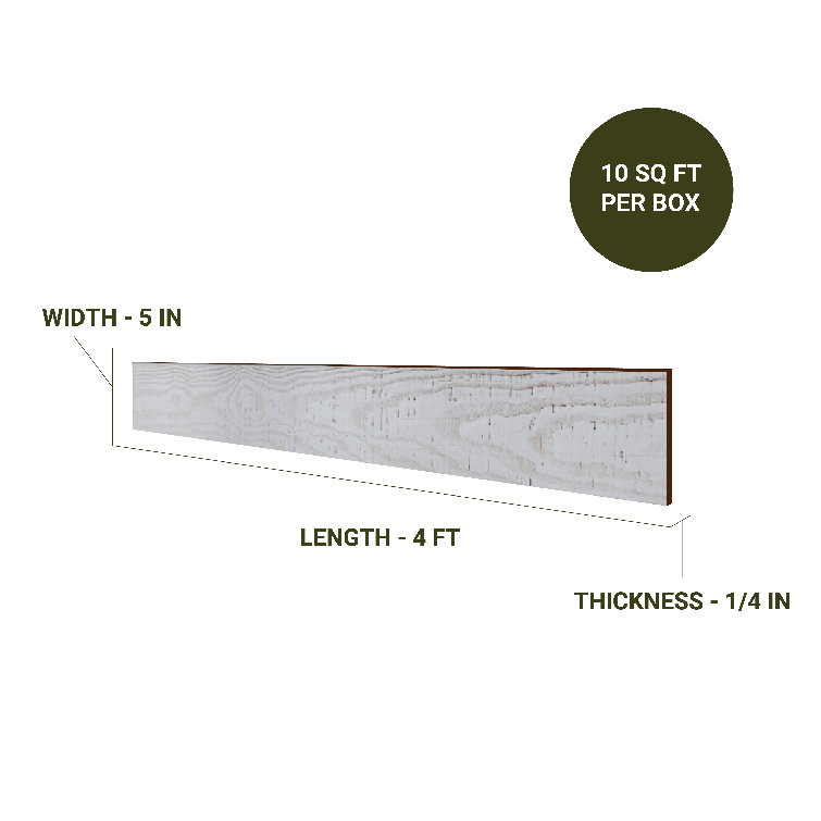 Pearl Textured Barn Wood Wall Planks, 4 ft. Premium 6-Pack