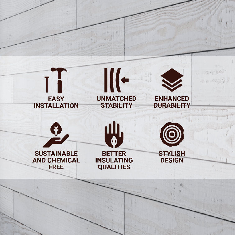 Pearl Textured Barn Wood Wall Planks, 4 ft. Premium 6-Pack