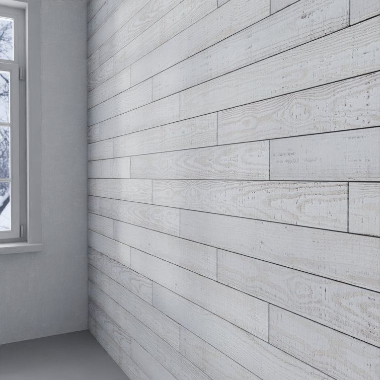 Pearl Textured Barn Wood Wall Planks, 4 ft. Premium 6-Pack