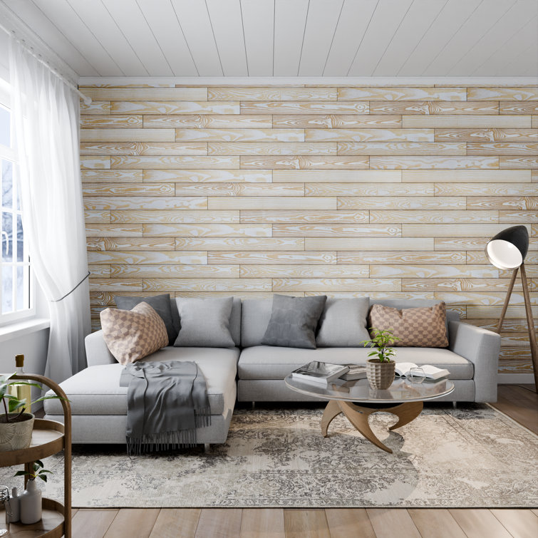 Distressed Pine 4 ft. Smooth Rustic Wall Planks