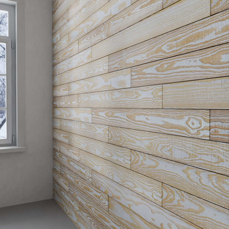 Distressed Pine 4 ft. Smooth Rustic Wall Planks