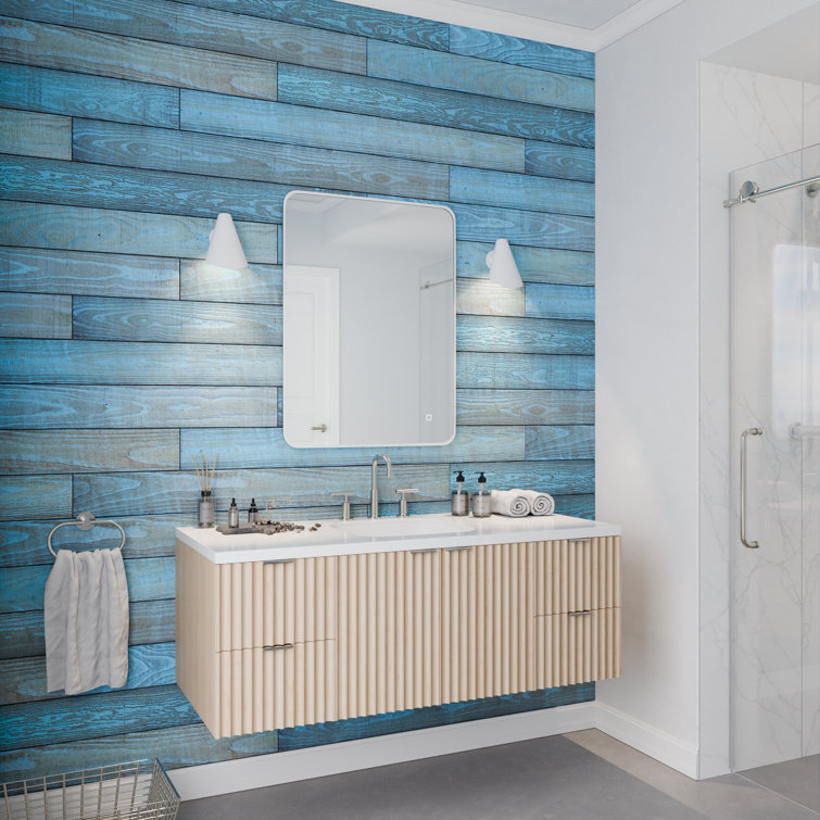 Tiffany Blue Thermally-Modified Pine Barn Wood Wall Planks, 4 ft, 6-Pack