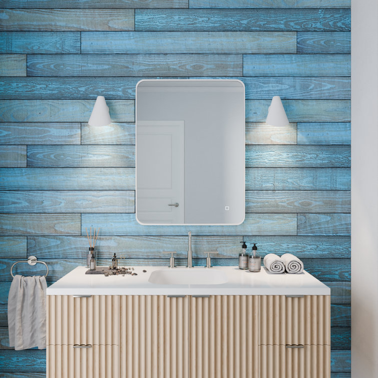 Tiffany Blue Thermally-Modified Pine Barn Wood Wall Planks, 4 ft, 6-Pack