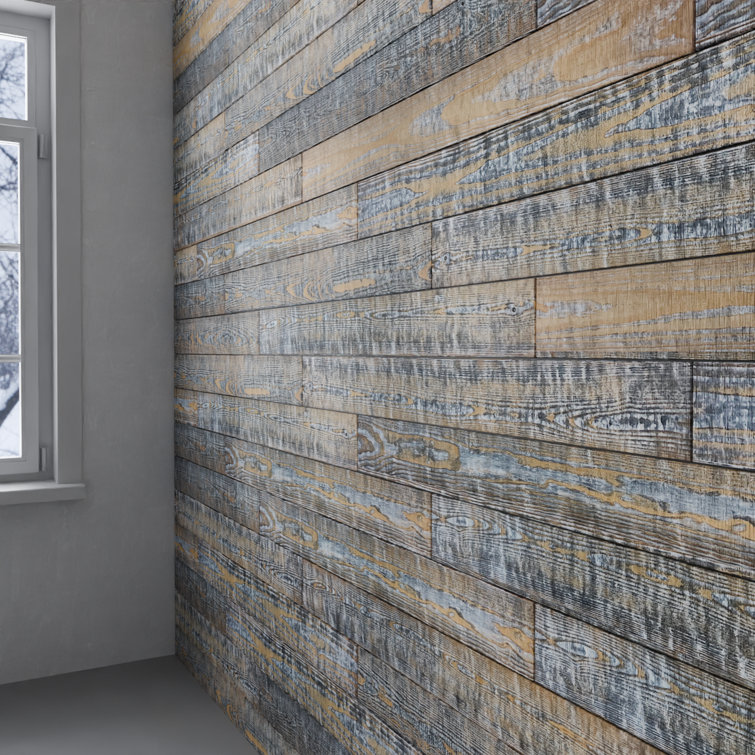 Camo Distressed Pine Barn Wood Wall Planks 4 ft 6-Pack
