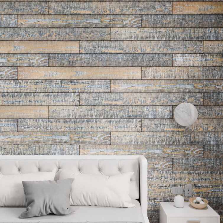 Camo Distressed Pine Barn Wood Wall Planks 4 ft 6-Pack