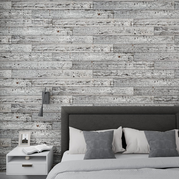Distressed Pine 4 ft Barn Wood Wall Planks 6-Pack