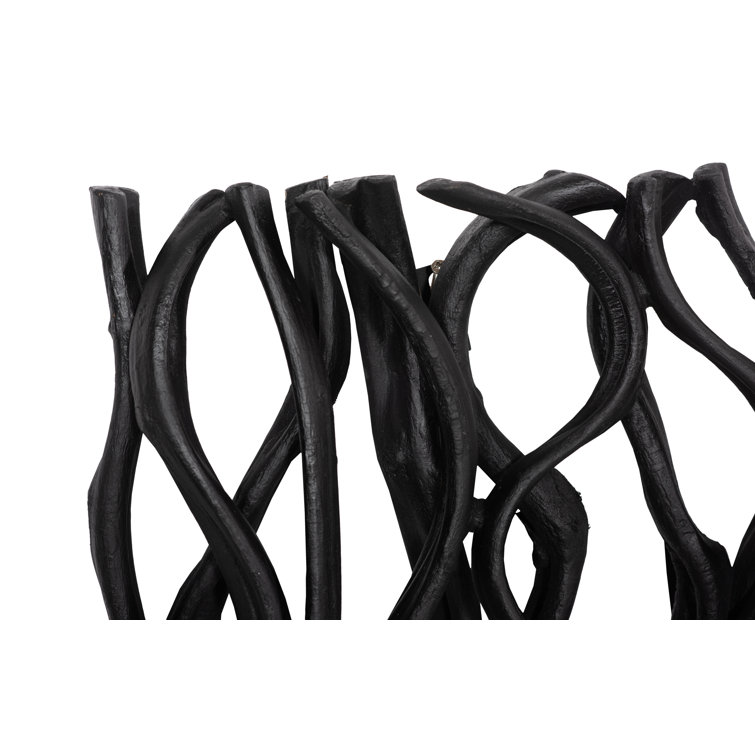 Black Kiln-Dried Vine Wall Tile Decor