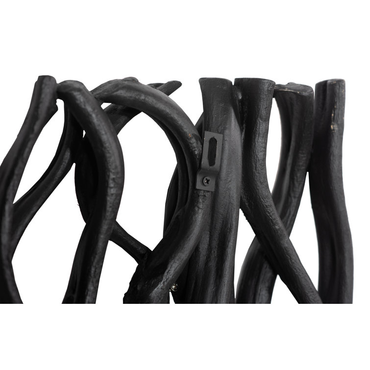 Black Kiln-Dried Vine Wall Tile Decor