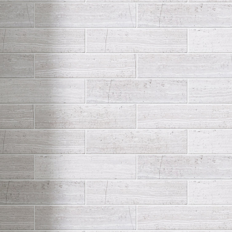 Natural Polished Marble 2x8 Subway Wall and Floor Tile