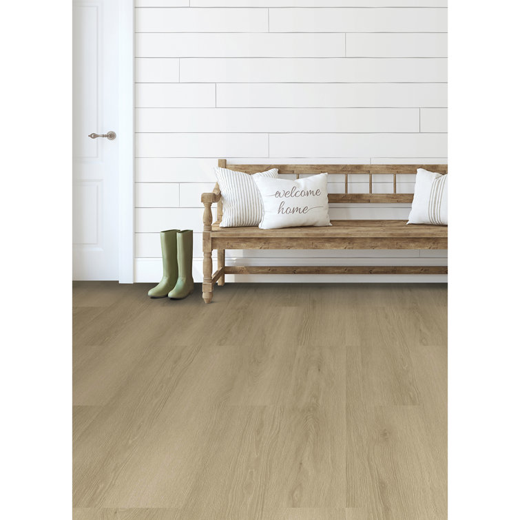 Light Oak Self-Stick Waterproof Vinyl Floor Planks