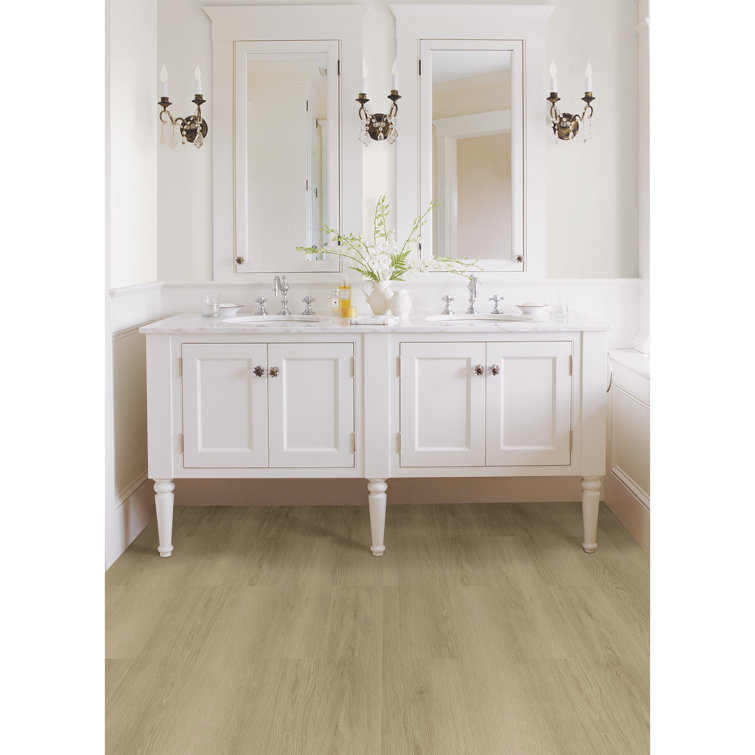 Light Oak Self-Stick Waterproof Vinyl Floor Planks
