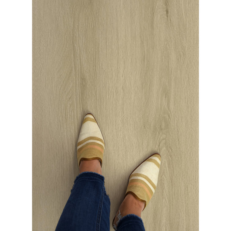 Light Oak Self-Stick Waterproof Vinyl Floor Planks