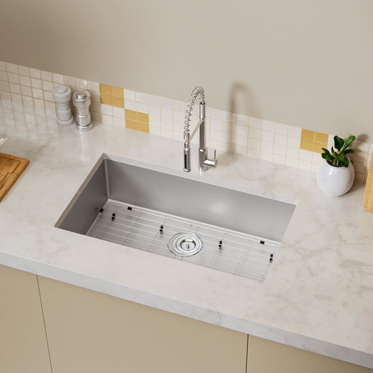 33'' Stainless Steel Drop-In Single Bowl Kitchen Sink