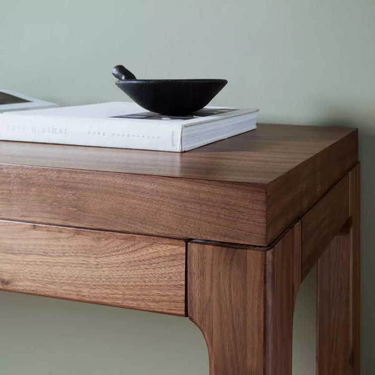 Daniella Warm Walnut 78'' Modern Storage Console Table