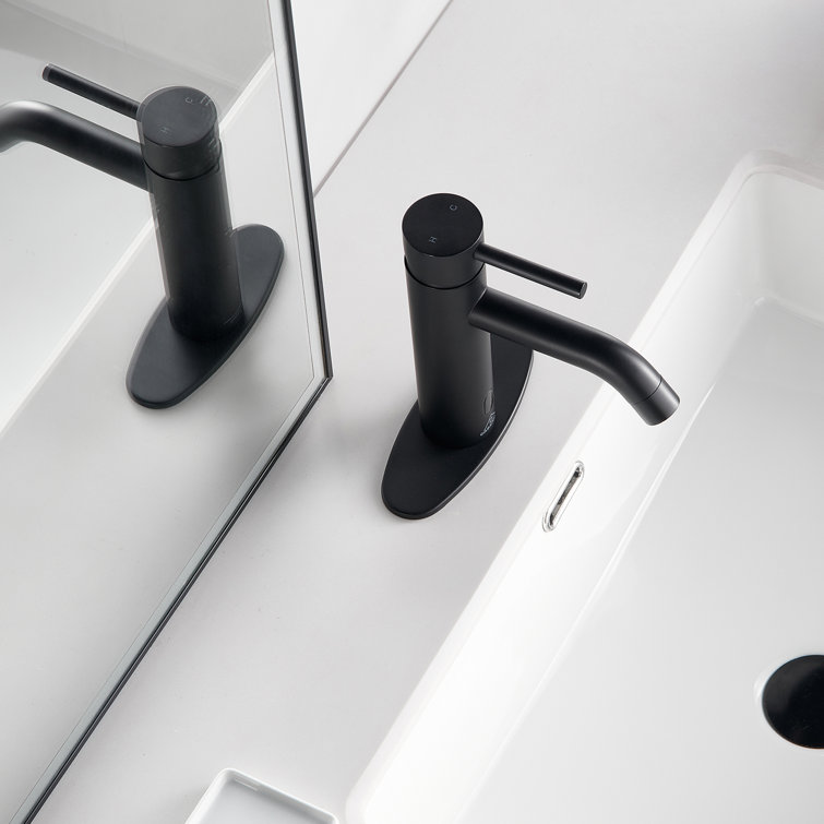 Matte Black Stainless Steel Touchless Bathroom Sink Faucet