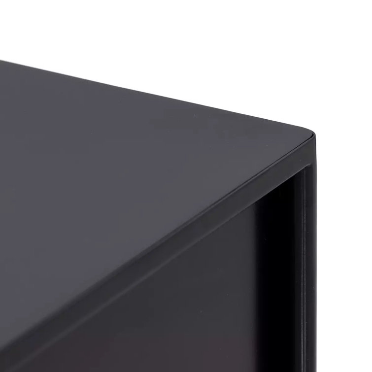 Modern Industrial Black Iron 8-Drawer Double Dresser
