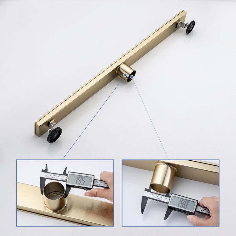 32'' Gold Stainless Steel Linear Shower Drain