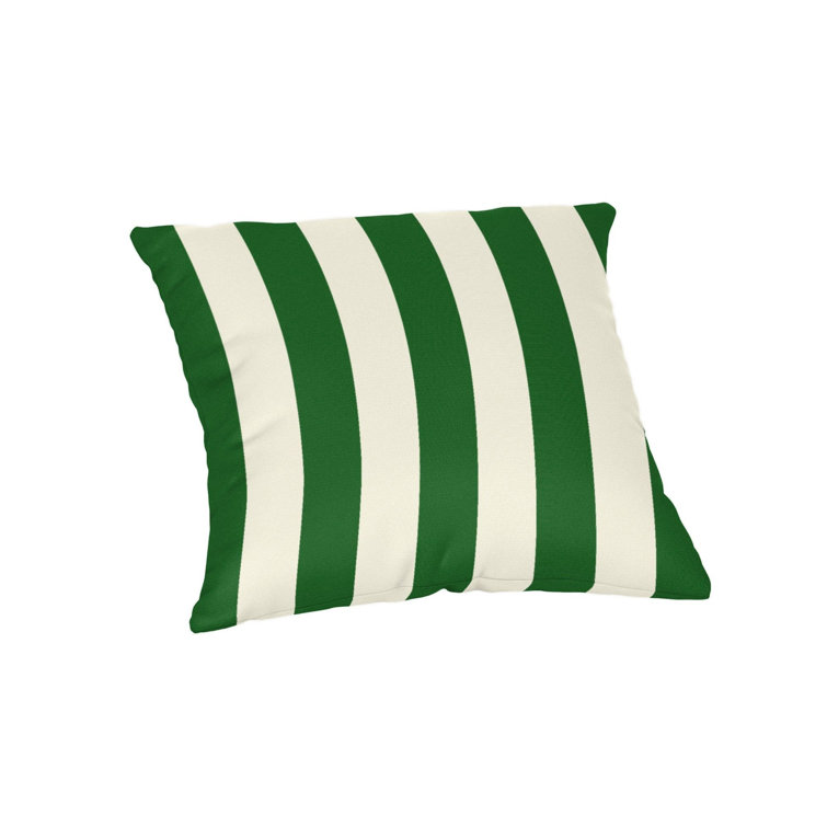 Casual Cushion Stripe Sunbrella Fabric Indoor/Outdoor Square Throw Pillow
