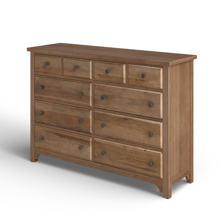 Natural Maple Farmhouse Double Dresser with Dovetail Drawers
