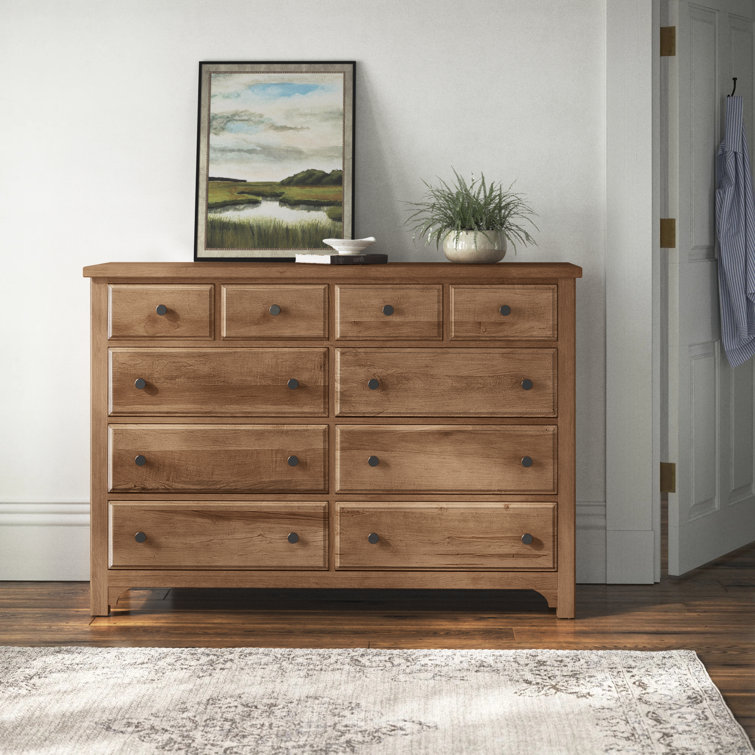 Natural Maple Farmhouse Double Dresser with Dovetail Drawers