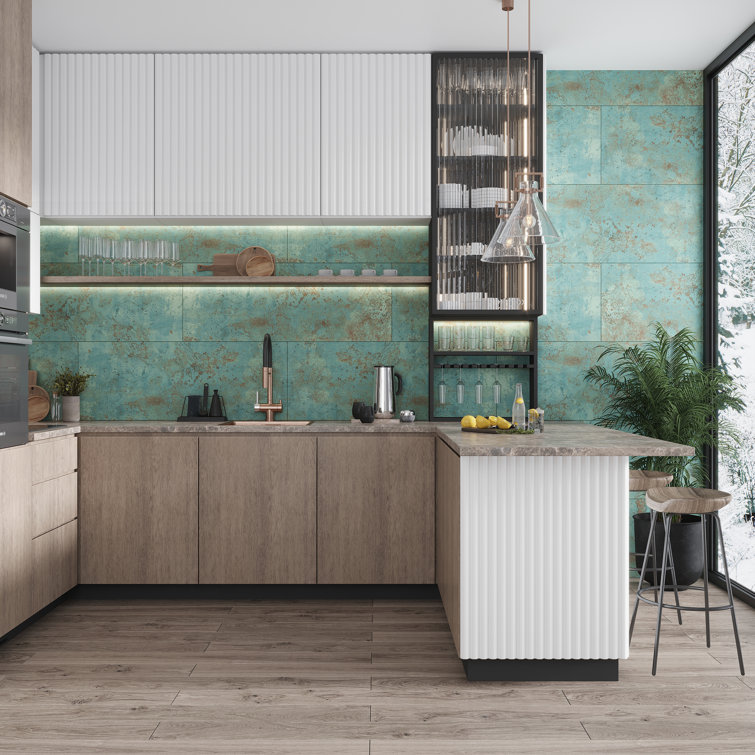 Viridian Green Matte Ceramic Rectangular Wall Tile