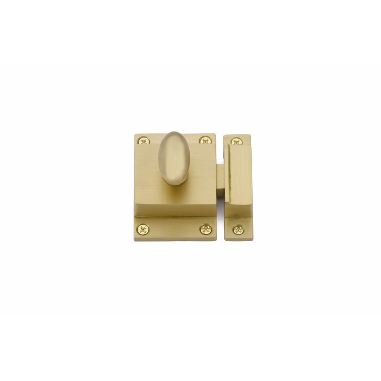 Satin Brass Traditional Solid Brass Cabinet Latch