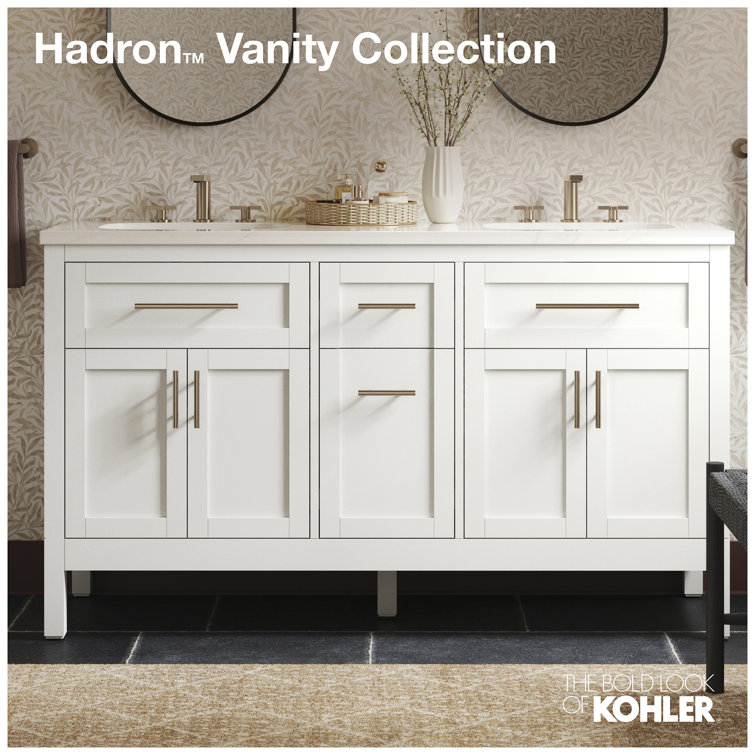 Hadron 31" Atmos Gray Mahogany Bathroom Vanity with Quartz Top