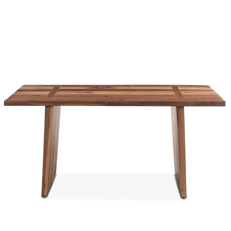 Madrid 80'' Brown Reclaimed Teak Wood Dining Table