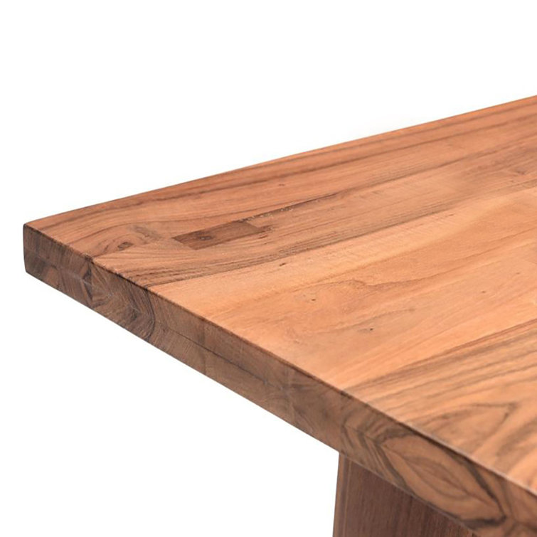 Madrid 80'' Brown Reclaimed Teak Wood Dining Table